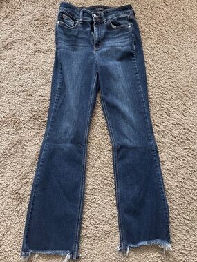 Judy Blue Dark Blue Wide Leg Jeans